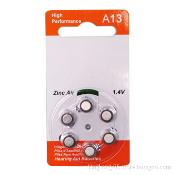 A13 Zinc Air Battery for BTE and ITE Battery